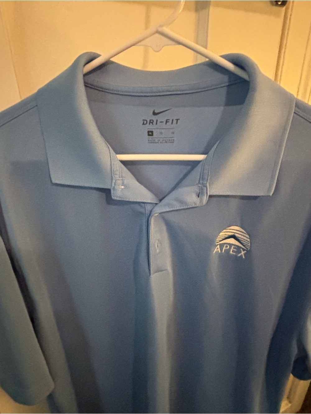 Nike Men's Sky Blue Short-Sleeve Polo